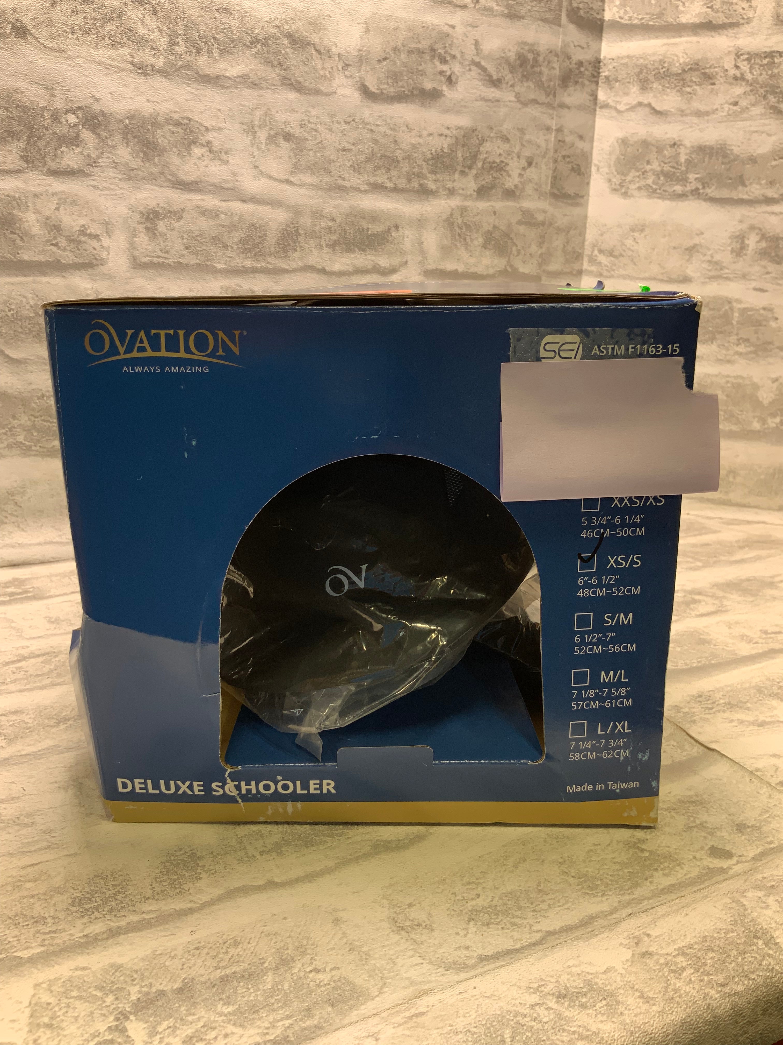 Ovation Deluxe Schooler Helmet XS/S Black (7617921482990)
